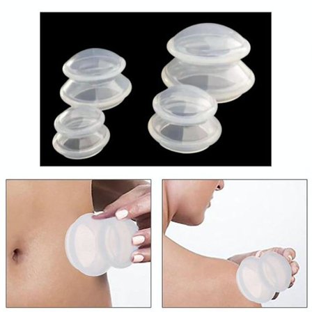 Cupping til helkropsmassage - 4-pak - XS-L