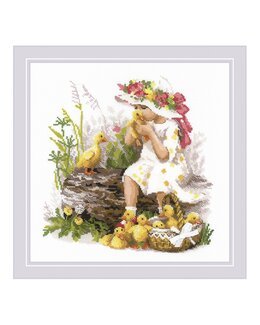 Bild Mädchen mit Entchen