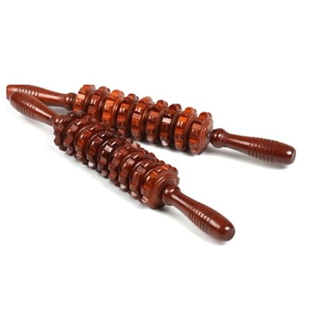 Siirrä hiiren osoitin kuvan päälle zoomataksesi Wood-Stick-Massager-Roller-Body-M