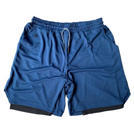 Miesten 2-in-1-treenishortsit, juoksushortseja, kuntosalishortseja, treenishortseja taskulla