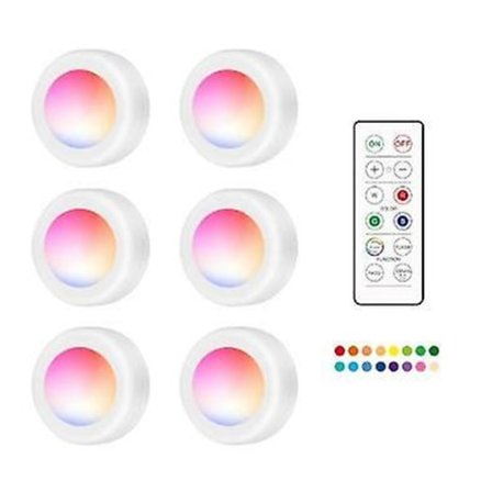 6 Pakning LED Spotlights med Fjernkontroller - Best i Test