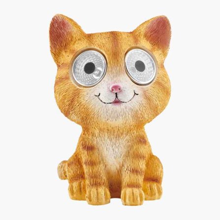 Solcellslampa katt LED