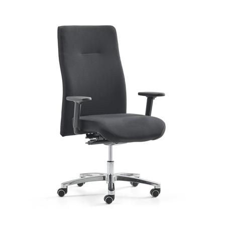 Bürostuhl BRADFORD, schwarzer Stoff