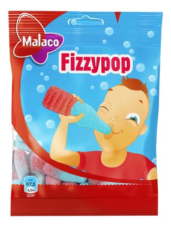 Malaco Fizzy Pop sour fruit gum 0.45kg