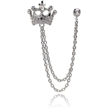 Brosch Pin för herrskjortor Kragekedja Brosch Pin Lapel Stick