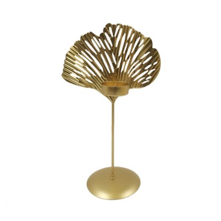 Guldmetall Ljusstake Bordsdekoration Järn Rund Ljusstake