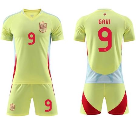 2024 Spanska borta Europacup fotbollströja nr 7 Morata 9 Kanada 16 Randry landslagströja no.9 #16