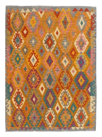 Kelim Afghan Old Style Matta Orientalisk (Ull, Afghanistan)