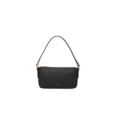 Anine Bing Bianca Tas print monogram , Zwart , Dames , Maat: ONE Size Schoudertassen