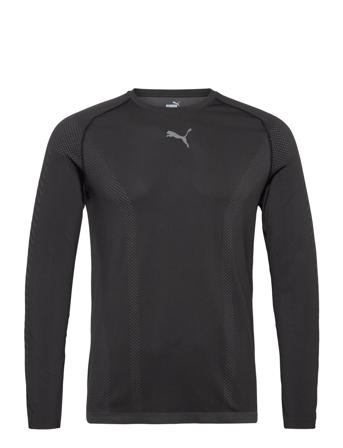Train Formknit Seamless Ls Tee T-shirts Long-sleeved Svart PUMA*Betinget Tilbud