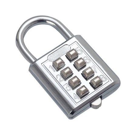 8-numeroinen näppäinyhdistelmälukko Varkaudenesto lukko VALKOINEN