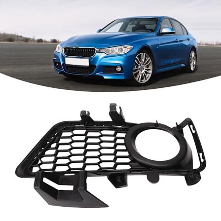 Bil tåkelysgrill Svart ABS Frontfanger Lampe Grill Deksel Erstatning For 3 SERIES M SPORT F30 F31 F35 12‐18 51118062631