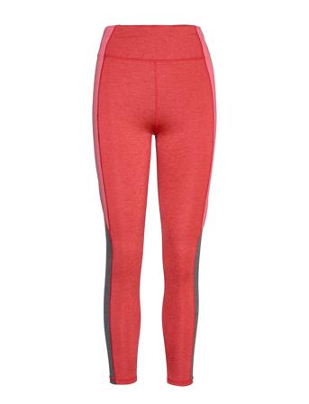 Blocked Melange Tights Red Röhnisch