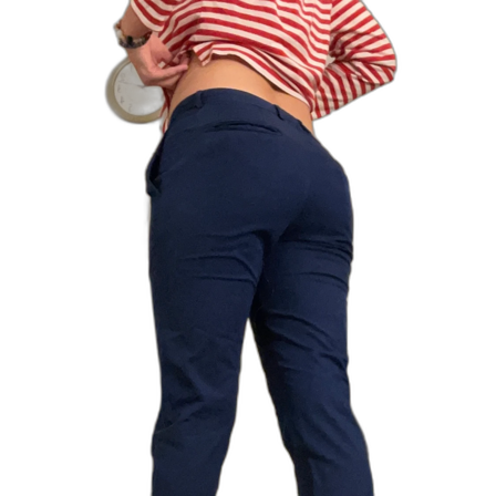 lågmidjade kostymbyxor