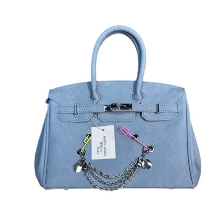 Håndvesker for kvinner 2025 ny denim stor kapasitet skulderveske messenger bag