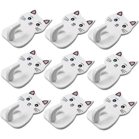 Pieces Kitten Itsekiinnittyvä Koukku Itsekiinnittyvät Seinäkoukut Pyyhepidike Pyyheteline Ripustuskoukku WC:hen Seinään Asennettava Pyyhekoukku 