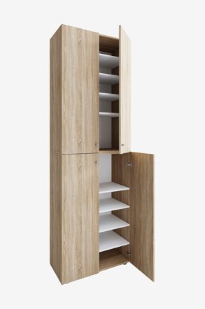 VCM - Vcm Skoskåp Lona 2Xl 10-fack gångjärnsförsedda dörrar - Beige - Skoskåp - Från Homeroom