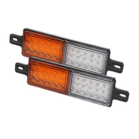 2X Universal 30 LED Bullbar Front Indikator Side Marker Lampe 10-30V Parklys