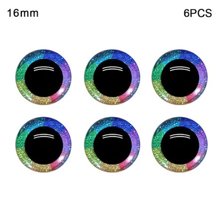 6st/3par Eyes Crafts Eyes Docka Crystal Eyes 16MM 16MM