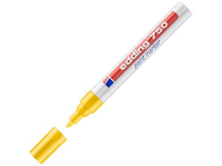 edding Märkpenna 750 Paint Marker rund 2-4mm gul - Lyreco - Kontorsmaterial - Pennor - Märkpennor - Rund spets