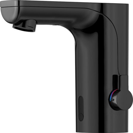 Mora 720080.11 Tvättställsblandare beröringsfri, utan bottenventil, Eco Svart, Badrum