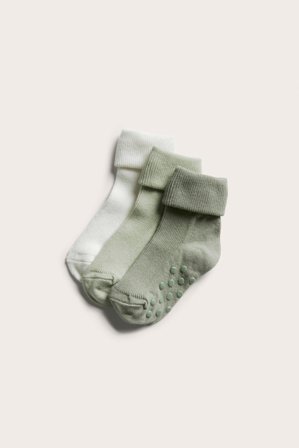 Kappahl | Skarpetki 3-pak, dla niemowląt | Zielony
