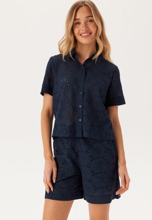 VERO MODA - Vmhay New Shorts - Navy Blazer - Kläder - - Bubbleroom