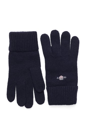 Shield Wool Gloves Navy GANT