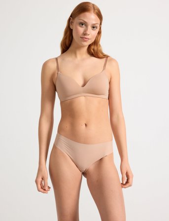 Lindex Flora Bygellös Bh - Beige - A x 70