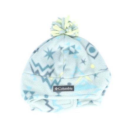 Columbia - Azul pom Beanie - Kids Frosty Trail Ii Earflap Crushed Blue Pe Pom @ Hatstore