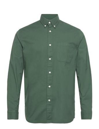 Slhregrick-Ox Flex Shirt Ls S Skjorte Uformell Grønn Selected Homme