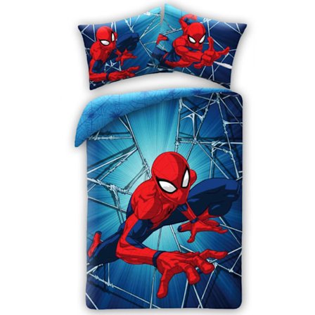 Spider-Man Dynamiskt Barnsängset 100×135 cm, 40×60 cm - Perfekt för Superhjälteälskare!