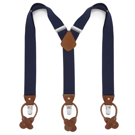 Brede Dybblå Konvertible Seler til mænd - Clip-on seler