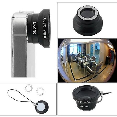 0.67x Irrotettava Laajakulma Makro Kameralinssin Mobiili