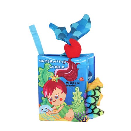 Vauvan kangaskirja, repeytymistä kestävä eläimen hännän kirja, varhaisen kehityksen lukulelu (meriaiheinen kangaskirja)