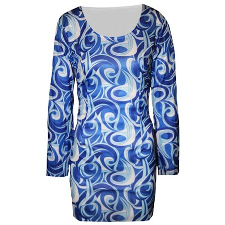 Bristol Novelty Damkläder/Dam Flower Power Hippy Kostym L Blå