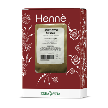 Henne Colorante Capelli Rosso Naturale 100g