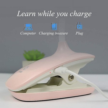 Led klipsbar leselampe dimbar øyebeskyttelse bordlampe