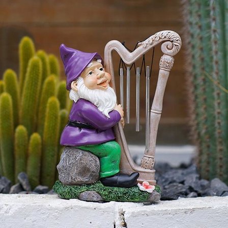 Havegnomstatue, Sjov Vandtæt Harpiksgnom Dekoration til Græsplæne, Terrasse, Have, Indendørs eller Udendørs Sjov Skulptur