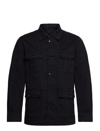 Oscar Jacobson Safari Shirt Jacket - Navy - M