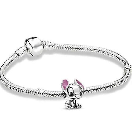 Silver Lilo Charm Armband Berlock Argent 16cm [DB]