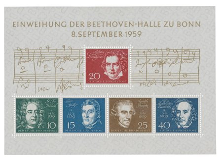 Tyskland 1959 - MICHEL Blok 2 - Postfrisk