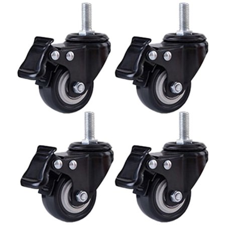 Vridbara hjul Tunga hjul Gängade hjul med lås Industriella hjul Vridbara hjul för vagnar