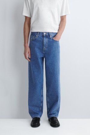 COS Homme Jean Rider Droit Décontracté in Bleu