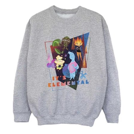 Elemental Girls It ́s Elemental Sweatshirt 5-6 År Sportgrå