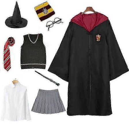 Hermione Granger Rohkelikko-univormu lapsille ja aikuisille Harry Potter -cosplay-esityspuku Hogg Oates College Halloween-asu-lingling}