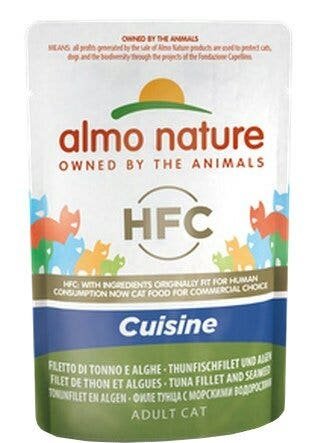 Almo Nature HFC Cuisine Cibo Umido Filetto Di Tonno E Alghe Per