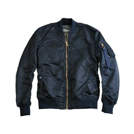 Alpha Industries, Bomber Jackets Blauw, Heren, Maat:L