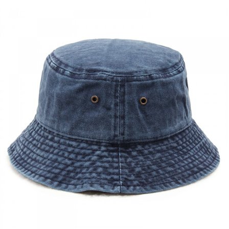 Denim Bucket Hat Unisex Solhatt Bred Brätte Bucket Hat Herr Dam