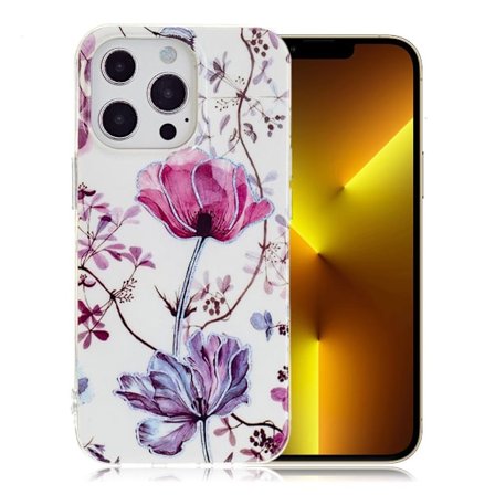 Marmormotiv iPhone 13 Pro Max skal - Lotus